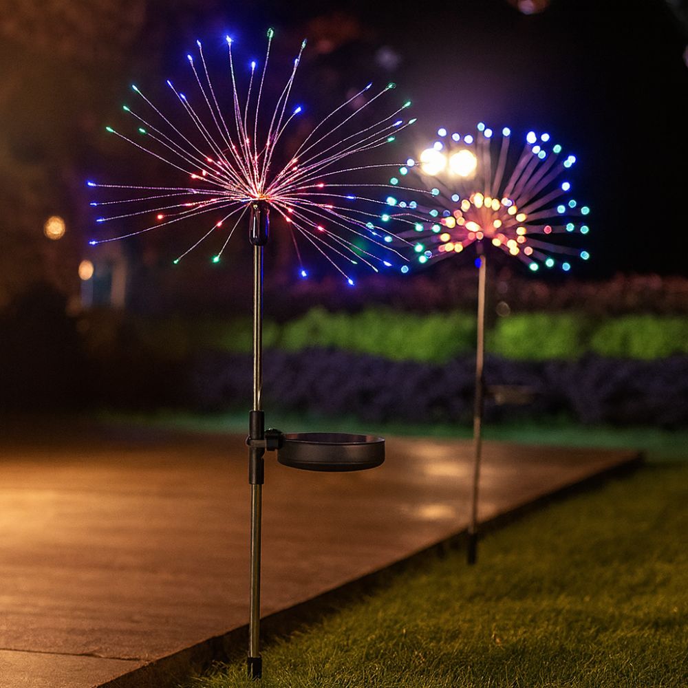 Led Solar Fogos de Artifício Decoração de Jardim