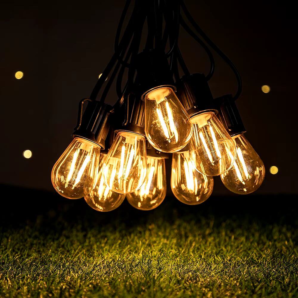 Varal de Lâmpadas LED Vintage - Ilumine Exteriores