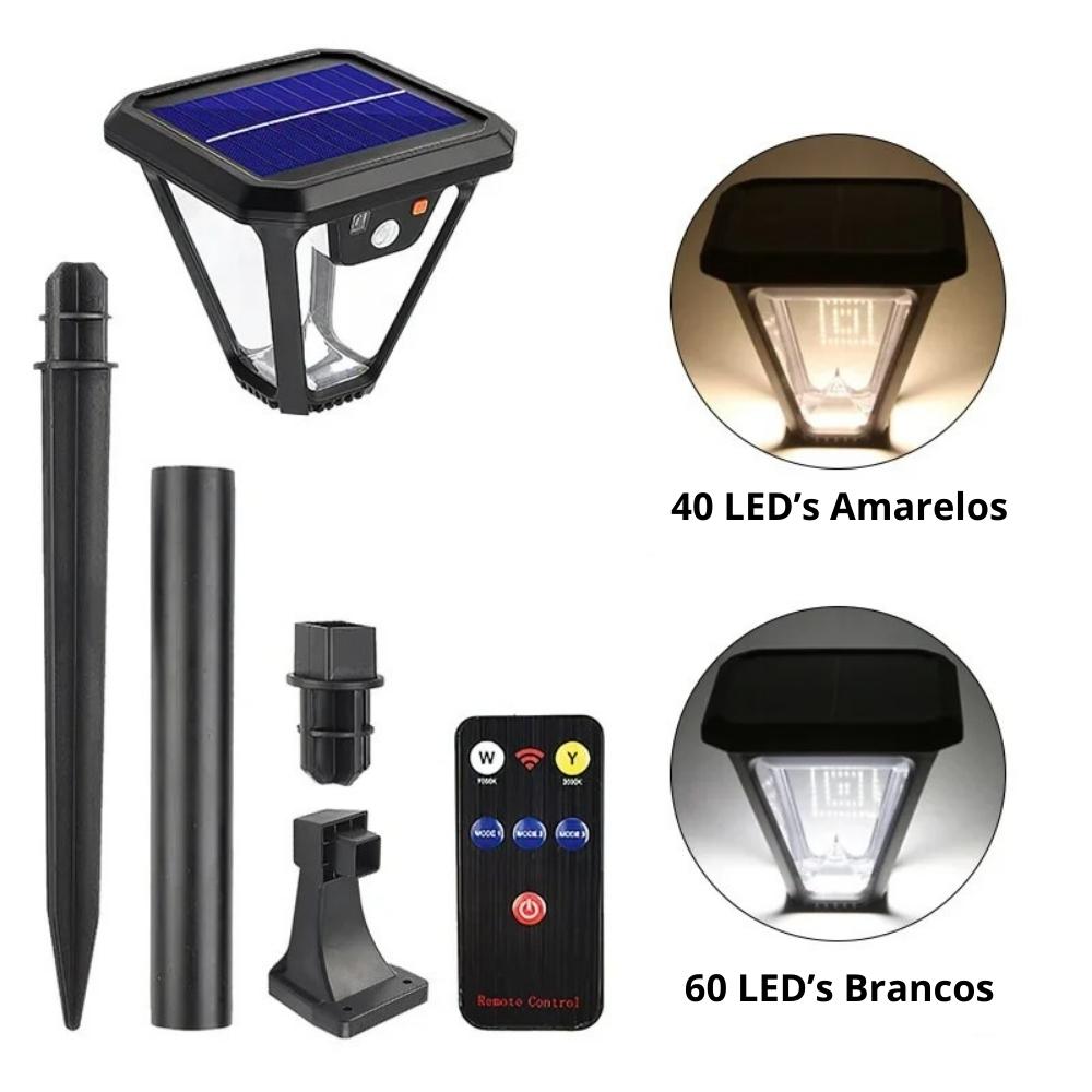 Lâmpada LED Solar 2 em 1 para Jardim - Swanlight