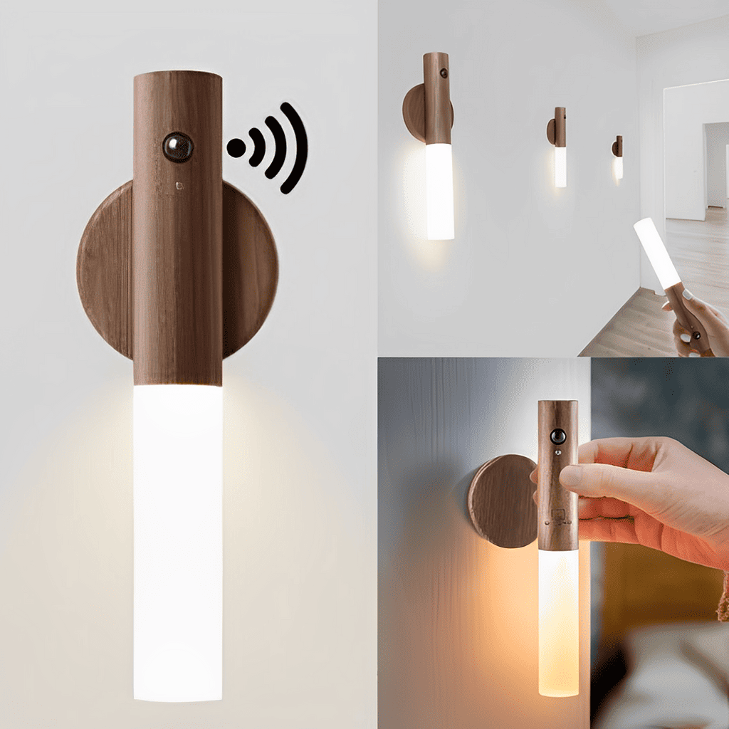 Arandela Madeira Sem Fio