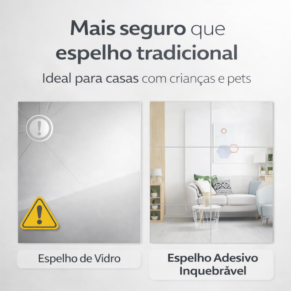 Espelho Adesivo Inquebrável