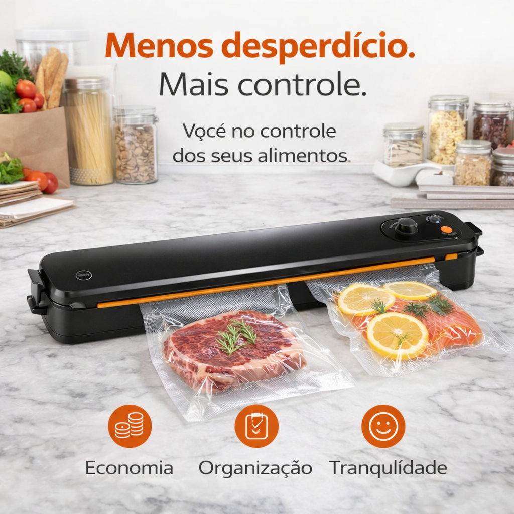 Seladora a Vacuo de Alimentos Profissional