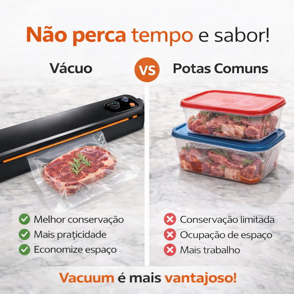 Seladora a Vacuo de Alimentos Profissional