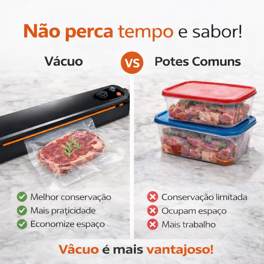 Seladora a Vacuo de Alimentos Profissional