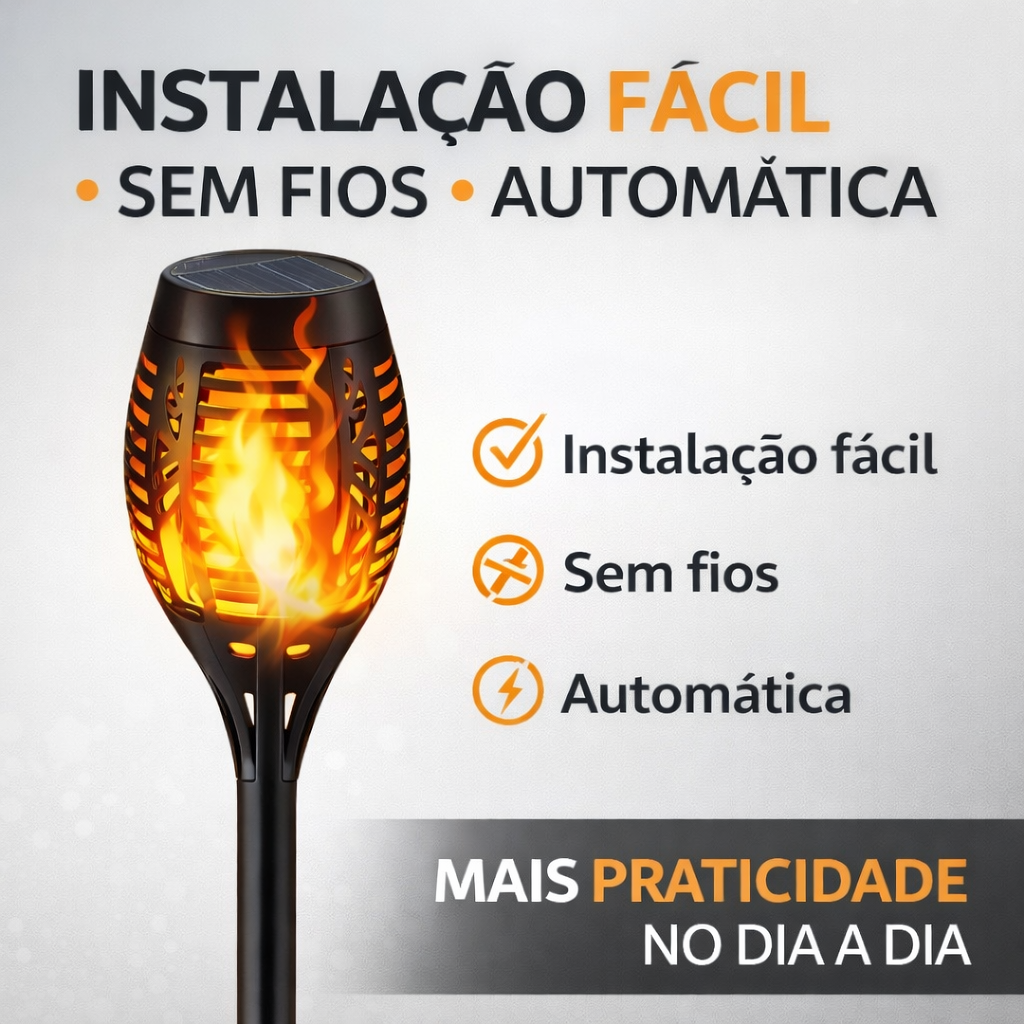 Luminária Tocha Solar