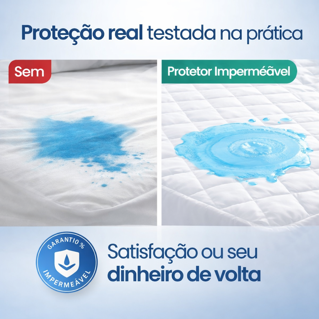 Protetor de Colchão Impermeável UltraShield™