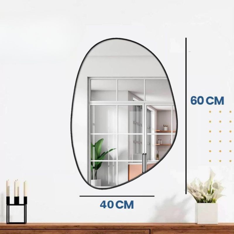 Espelho Orgânico 60x40 Decoração Sala Quarto Banheiro