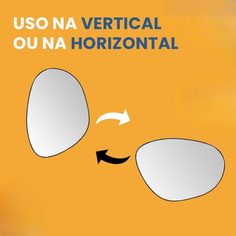 Espelho Orgânico 60x40 Decoração Sala Quarto Banheiro