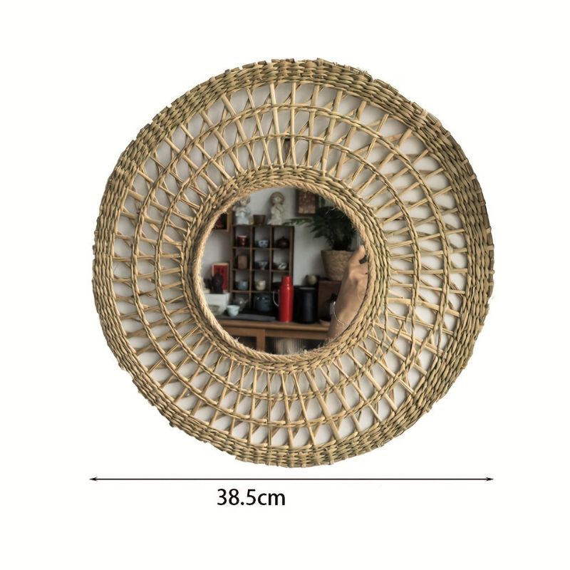 Espelho de Parede Circular Luxo Estilo Fazenda Moderna