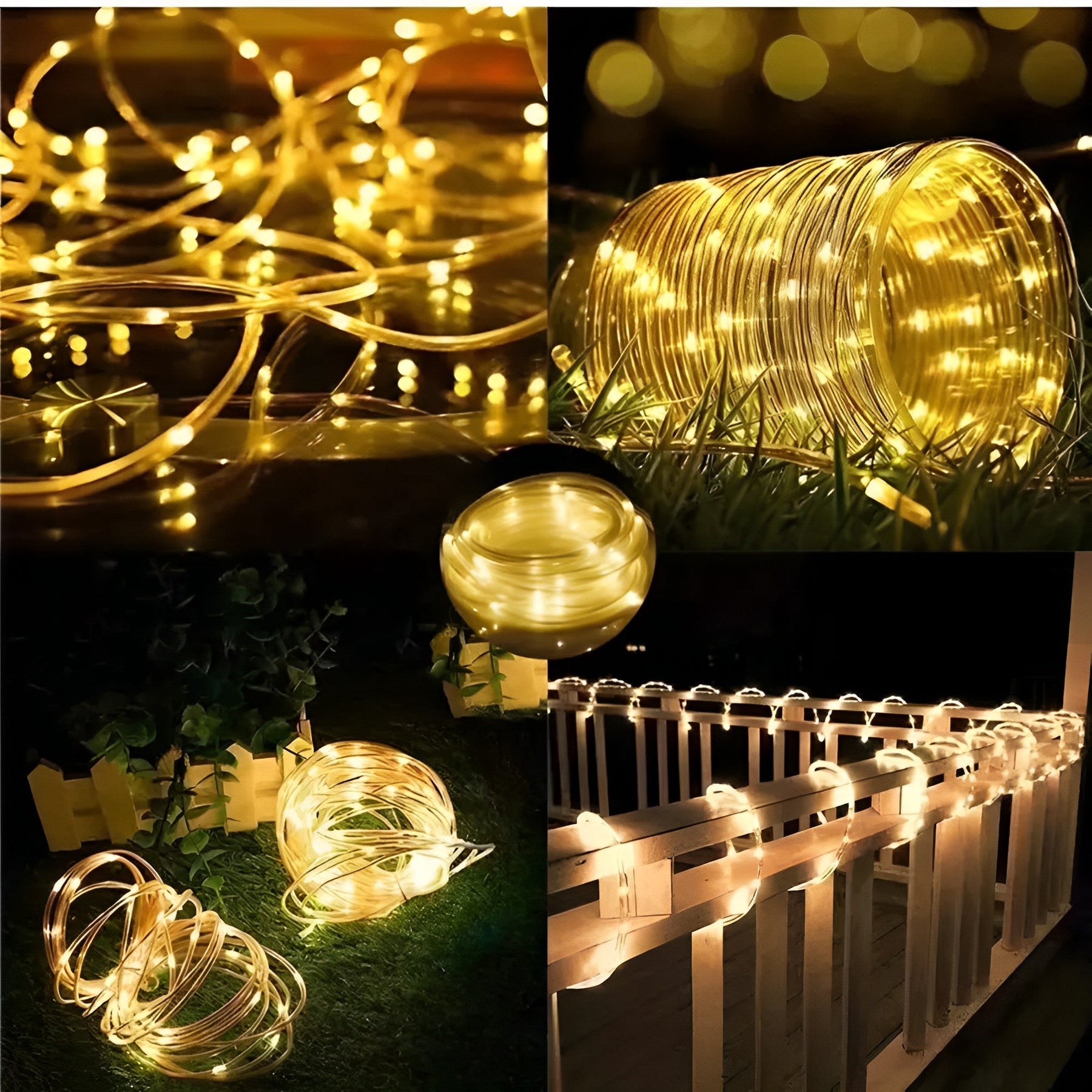 Pisca Pisca LED Solar com Mangueira