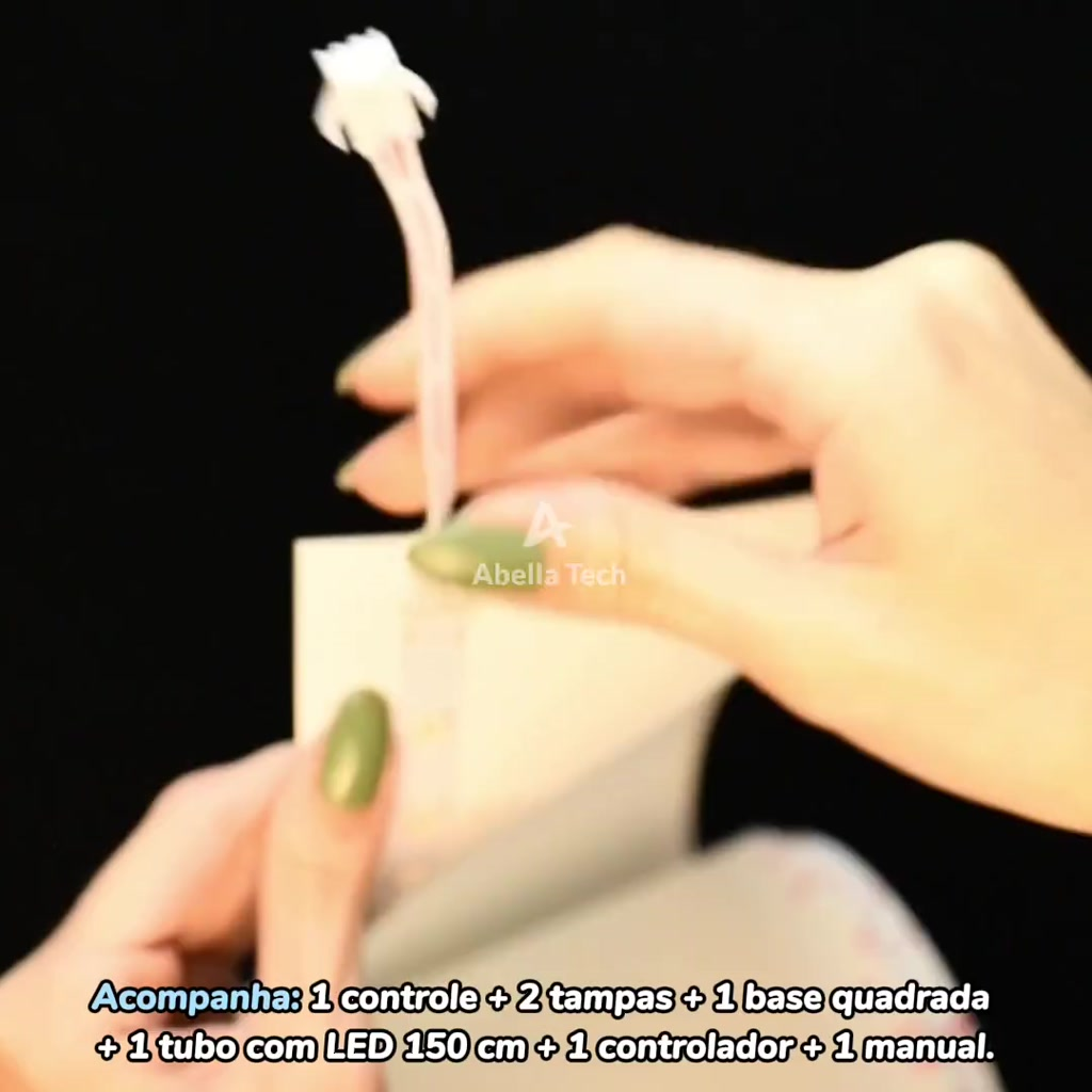 Kit 2 Luminária de Chão RGB LED 5050 Torre Inteligente com Controle 9.6W Barra Modo Música via USB