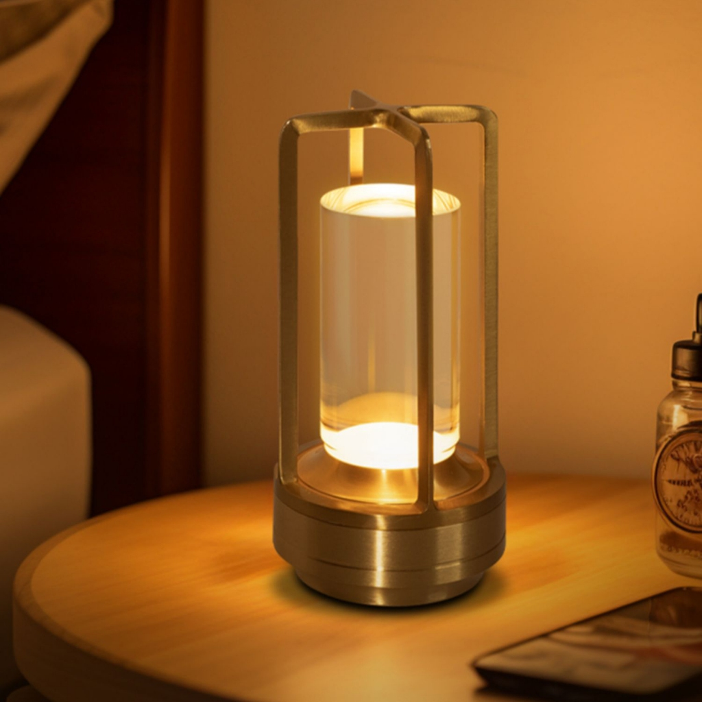 Lâmpada Estilo Nórdico De Mesa Para Café Bar Ao Ar Livre Camping Atmosfera Restaurante 3 Cor Luzes Noturnas Criativ