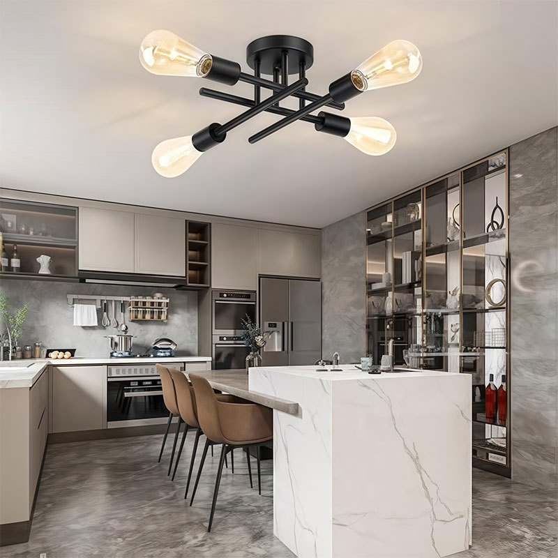 Lustre Led Moderno 4/6 Lampadas Luminária de Teto para sala/cozinha/quarto Iluminação Decorativa De Casa