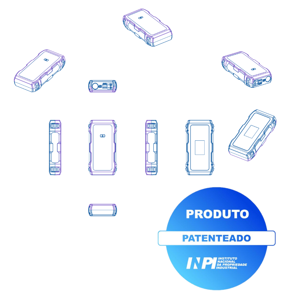 Auxiliador Partida PowerBank Portátil Multifuncional Indução 12000mAh 12V Moto Carro Celular