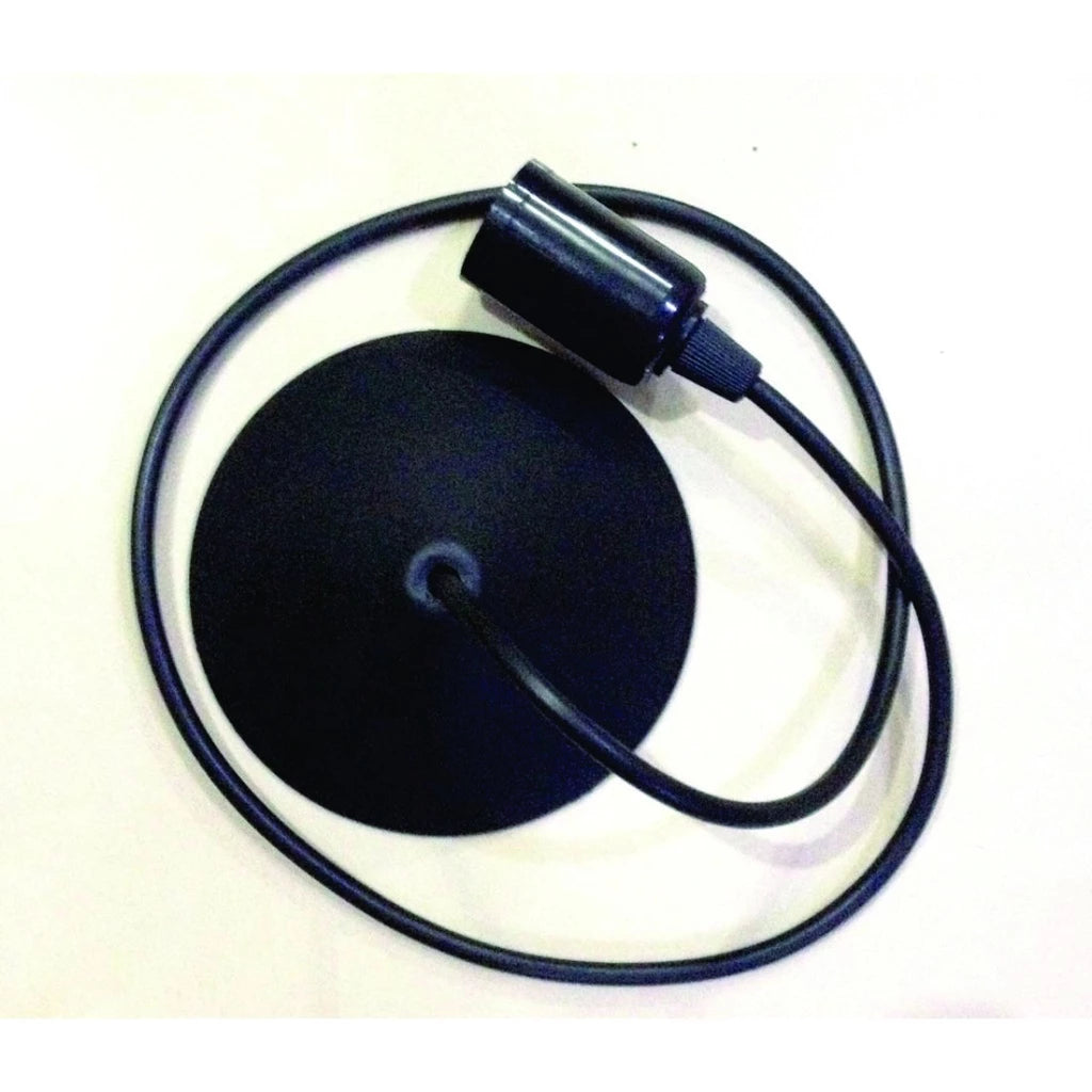 Kit com 3 Luminárias Lustres Pendentes de teto em Maderia/Mdf Preto - decoração