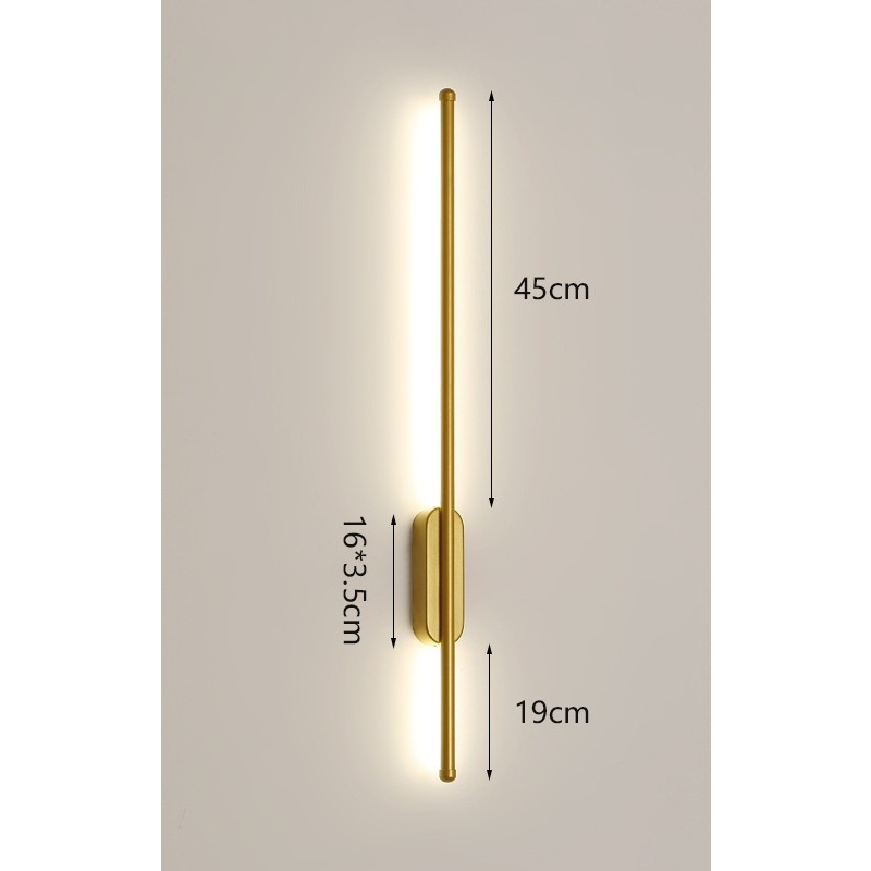 80CM Arandela Luminária De Parede Linear Moderna 13W Luz de três cores 80CM