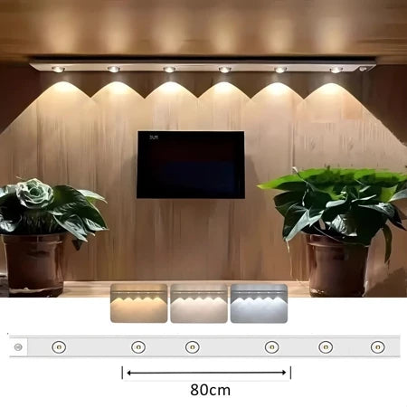 Luminária LED Fina com Sensor de Presença