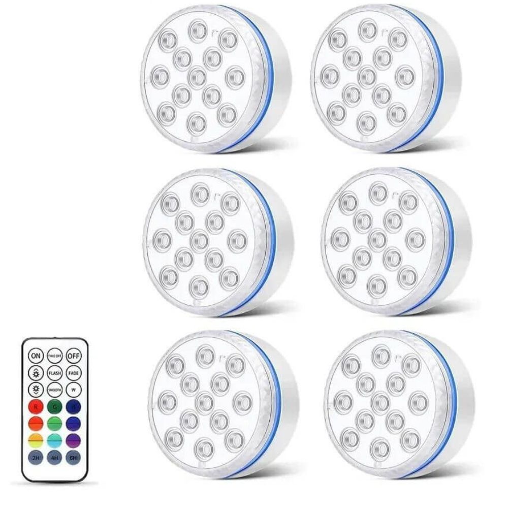Luminária Led de Piscina RGB com Ventosas