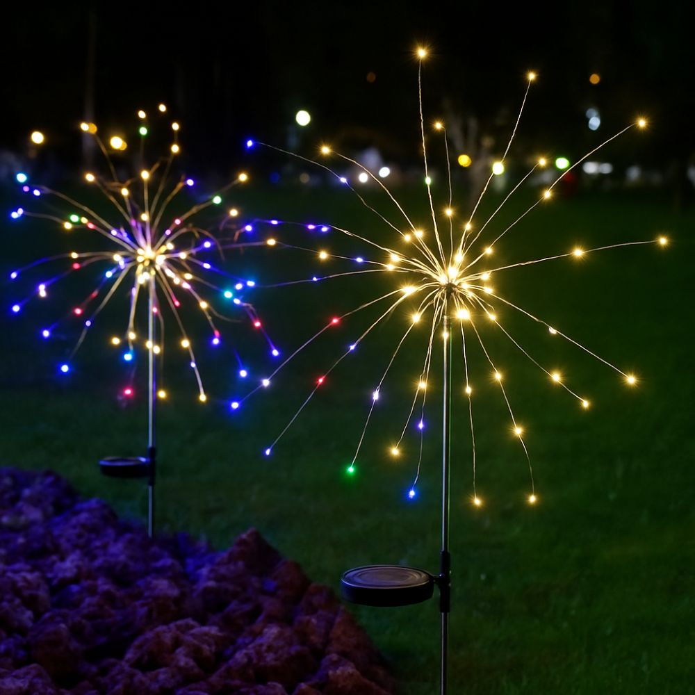 Led Solar Fogos de Artifício Decoração de Jardim