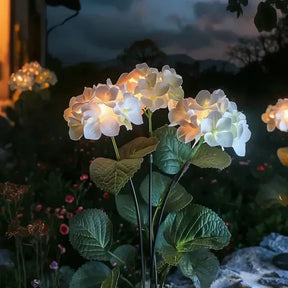 Luminária Solar Led Hortênsias - Decore seu Jardim