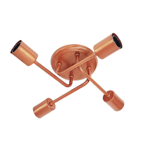 Luminária Lustre De Teto Para Sala Quarto Cozinha para 4 Lâmpadas - Plafon Retrô Aranha Sputnik Cores