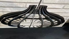 Kit com 3 Luminárias Lustres Pendentes de teto em Maderia/Mdf Preto - decoração