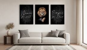 Kit Quadros Decorativos Salmo Leão Judá Rústico Personalizado