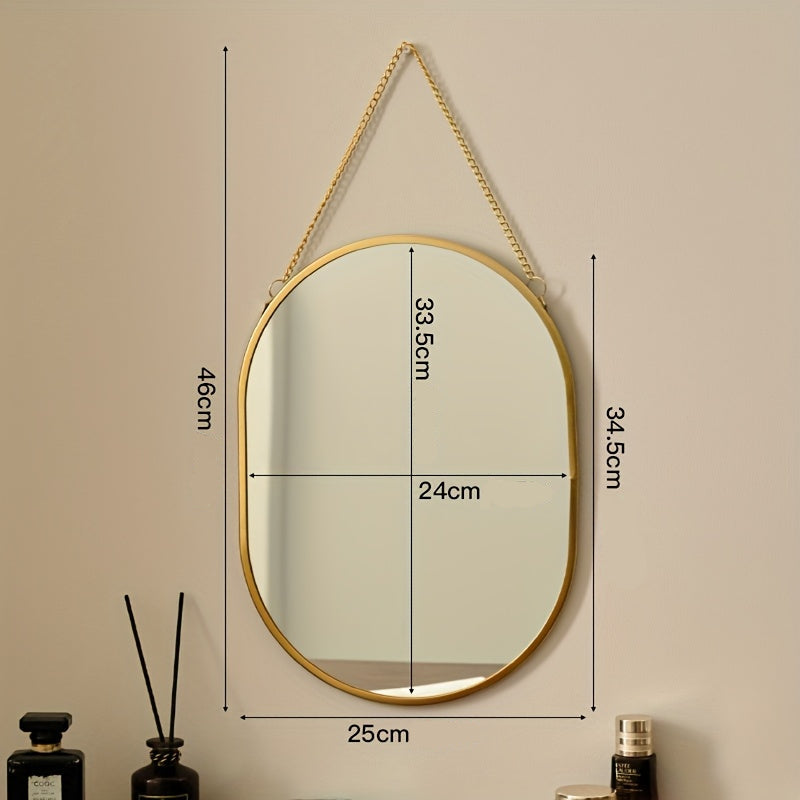 Espelho de Parede Oval Modelo Luxo