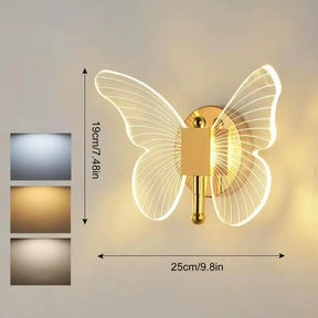 Luminária de Parede Borboleta LED Dimmable Moderna