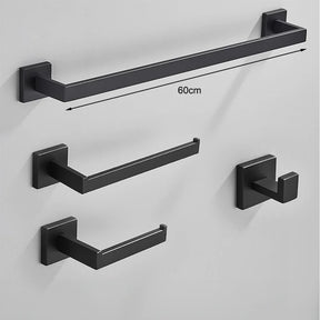 Kit Acessórios Para Banheiro Completo 4 Peças Inox 40/60cm Toalheiro De Banheiro Dourado Escovado
