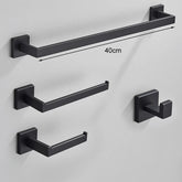 Kit Acessórios Para Banheiro Completo 4 Peças Inox 40/60cm Toalheiro De Banheiro Dourado Escovado