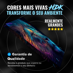 Quadro Decorativo 120x80cm Vários Tamanhos Leão Judá Nunca Foi Sorte Sempre Foi Deus Decoração De Parede Mdf Adesivo