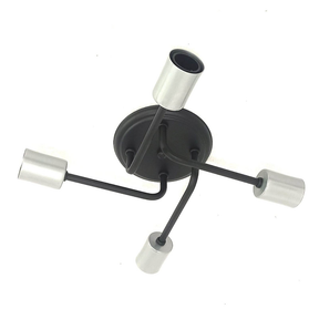 Luminária Lustre De Teto Para Sala Quarto Cozinha para 4 Lâmpadas - Plafon Retrô Aranha Sputnik Cores