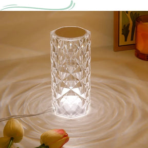 Luminaria Cristal de Mesa Abajur