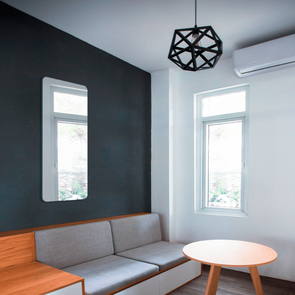 ESPELHO 1 METRO GRANDE RETANGULAR DE VIDRO DECORAÇÃO PARA SALA QUARTO BANHEIRO SUPORTE OU DUPLA FACE