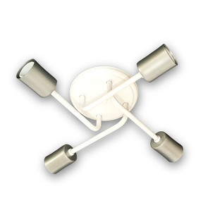 Luminária Lustre De Teto Para Sala Quarto Cozinha para 4 Lâmpadas - Plafon Retrô Aranha Sputnik Cores