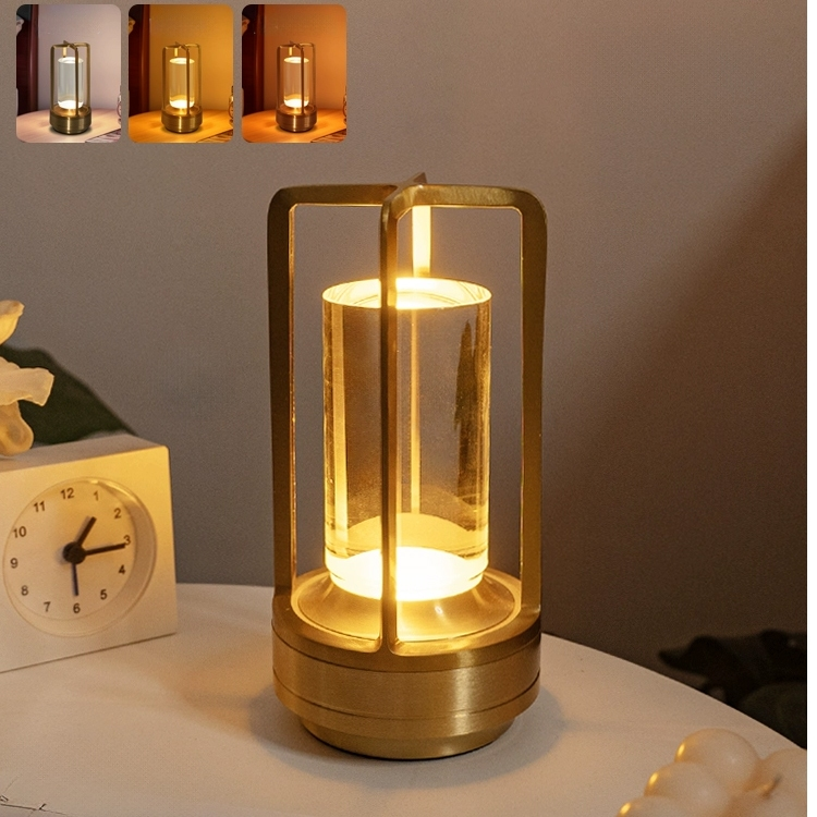 Lâmpada Estilo Nórdico De Mesa Para Café Bar Ao Ar Livre Camping Atmosfera Restaurante 3 Cor Luzes Noturnas Criativ