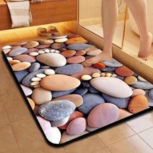 Tapetes 5D De Secagem Rápida Em Microfibra Antiderrapante (58x38CM)