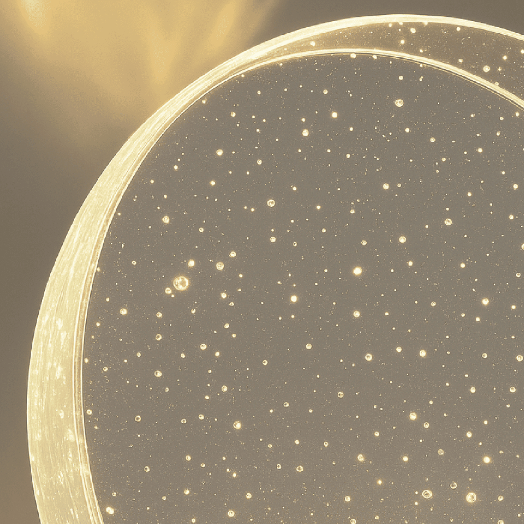 Kit 3 Luminária Arandela Cristal Led Redonda Dourada de Luxo Moderna Luz para Parede Bivolt