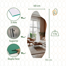 Espelho Adesivo 90x40 Elegante