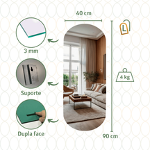 Espelho Adesivo 90x40 Elegante