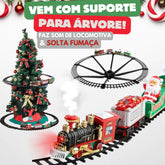 Trem Expresso Natalino com Luzes e Fumaça