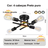 Lustre Led Moderno 4/6 Lampadas