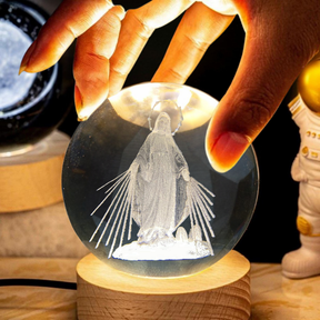 Luminária Bola de Cristal 3D Bíblia