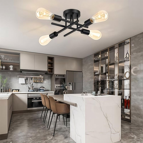 Lustre Led Moderno 4/6 Lampadas Luminária de Teto para sala/cozinha/quarto Iluminação Decorativa De Casa