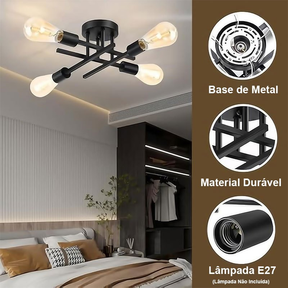 Lustre Led Moderno 4/6 Lampadas Luminária de Teto para sala/cozinha/quarto Iluminação Decorativa De Casa