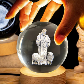 Luminária Bola de Cristal 3D Bíblia