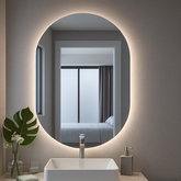 Espelho Oval LED Decorativo