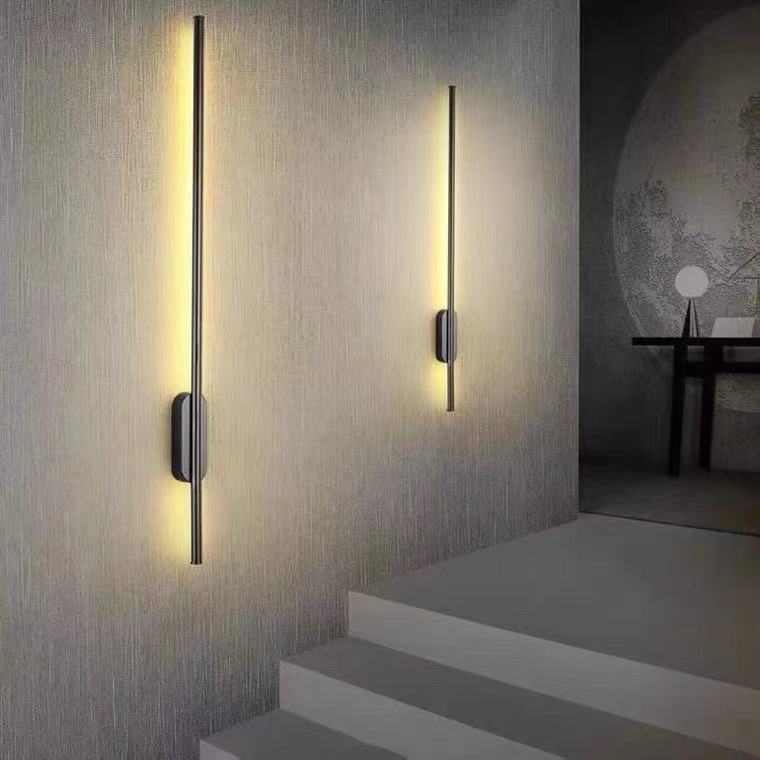 80CM Arandela Luminária De Parede Linear Moderna 13W Luz de três cores 80CM