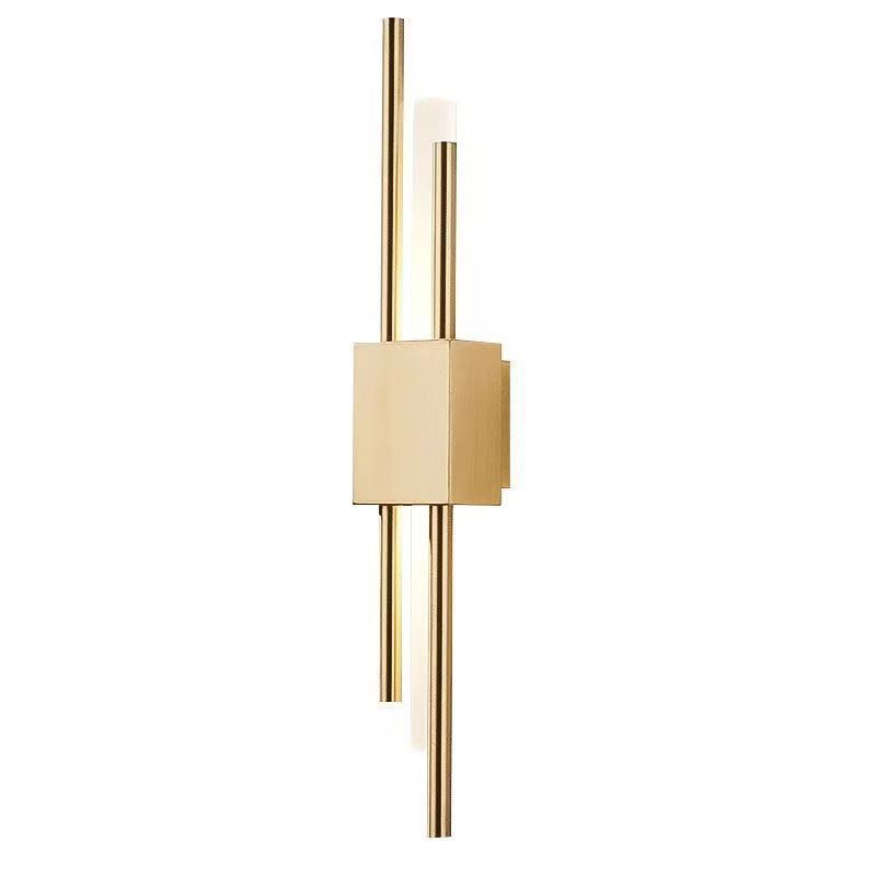 Luminária De Parede Linear Moderna Preta 10W 3 Cores em 1 Arandela Interna